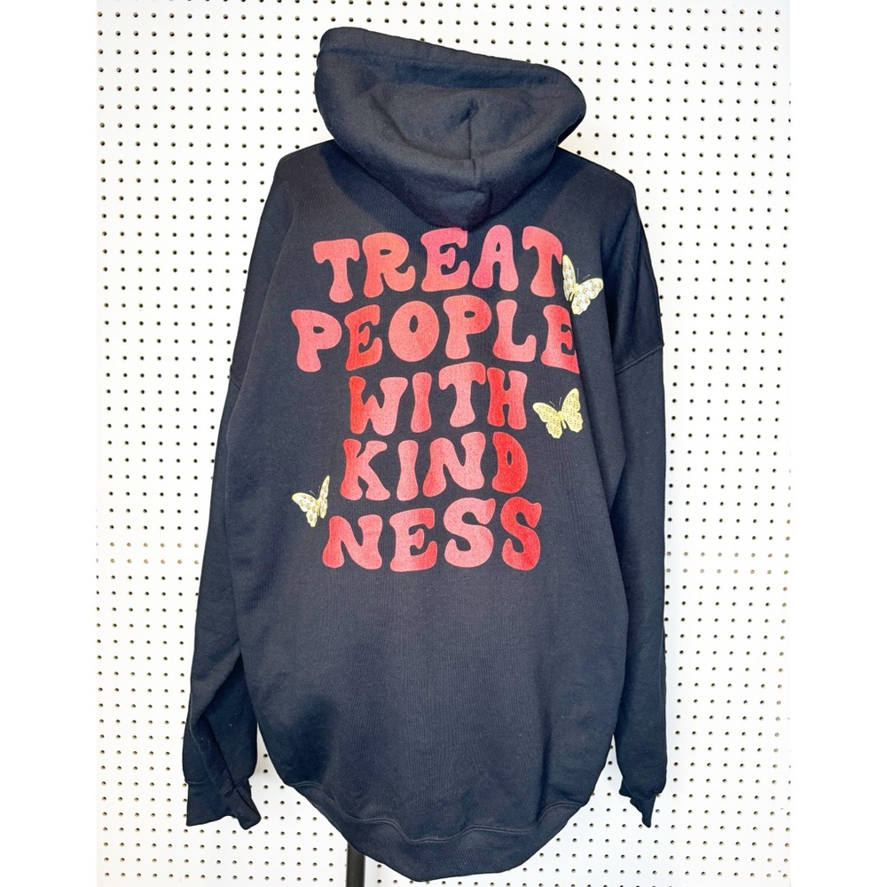 Harry Styles Lyrics "Treat People‎ With Kindness " Hoodie From Etsy Shop Sz. 3XL